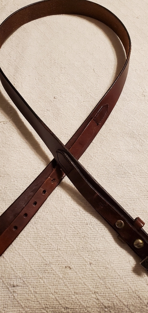 Men's leather belt